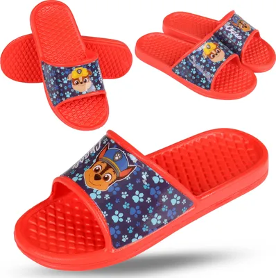 Produktbild von Paw Patrol Chase Rubble BADELATSCHEN, Garten und Haus für einen Jungen 31-32 EU