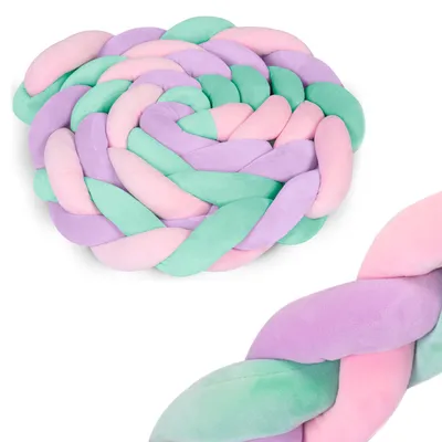 Image de Ricokids Pare-chocs crèche 3m - menthe rose et violet
