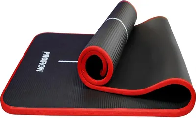 Obrázok produktu pre Čierna jogamatka z peny, rozmer 183 x 66 cm a hrúbka 10 mm, s popruhom na prenášanie