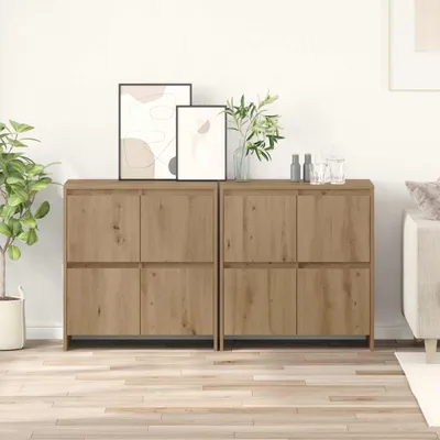 Obrázek produktu pro vidaXL Komody, 2 kusy, barva Artisan Oak, rozměry 70 x 41 x 75 cm, materiál: dřevovláknitá deska