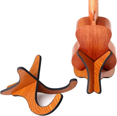 Produktbild von Ukulele Ständer Holz Gitarrenständer, hölzerne Ukulele Violine Ständer Halter Board abnehmbare Instrument Ständer Halter Holz Instrumentenständer