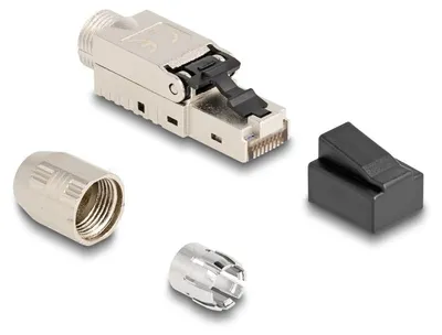 Produktbild von DELOCK RJ45 Stecker feldkonfektionierbar Cat.6a werkzeugfrei