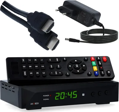 Produktbild von RED OPTICUM HD Sat Receiver für Satellitenschüssel mit Aufnahmefunktion, AAC-LC Audio, PVR, HDMI, SCART, USB, Coaxial - Timeshift & Unicable tauglich - Satelliten Receiver Set SBOX + HDMI Kabel