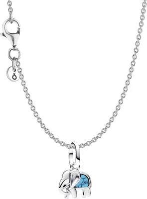 Pandora 28914 Damen-Halskette Silber Geschenkset Türkisfarbener Elefant 1