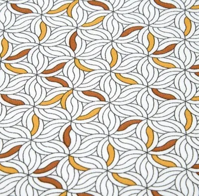 Produktbild von Viskose Stoff Meterware für Bekleidung Taima abstrakt weiß gelb 150cm