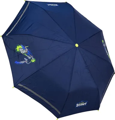 Produktbild von Scout Kinder Regenschirm Taschenschirm extra leicht Super Knights
