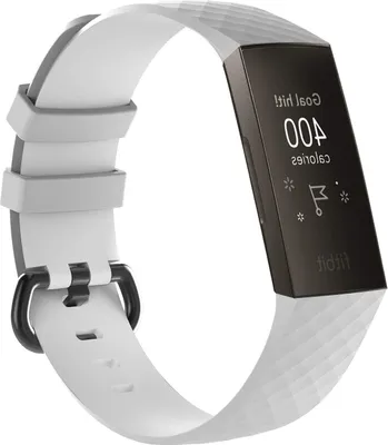 Produktbild von Strap-it Fitbit Charge 4 Armband Silikon (Weiß) - Große: S/M