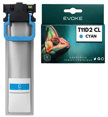 Image de Cartouches d'encre, compatibles avec l'imprimante Epson T11D2 C13T11D240, cyan, 75 ml, compatibles avec les modèles WF-C5390DW et WF-C5890DWF