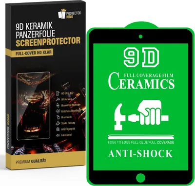 Produktbild von 6x 9D Keramik für iPad Mini 2 FULL-COVER Panzerfolie Displayschutz Panzerschutz Schutzfolie Displayfolie Folie ANTI-SHOK ANTI-BRUCH-ANTI-STOß