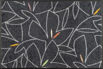 Image de Tapis de sol lavable, dimensions 50x75 cm, couleur grise