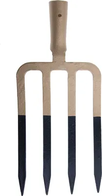 Produktbild von 4-zinkige Gartengabel, gehärtet, elastische Zinken, 18 cm breit, 39,5 cm lang, für 38 mm Stiel