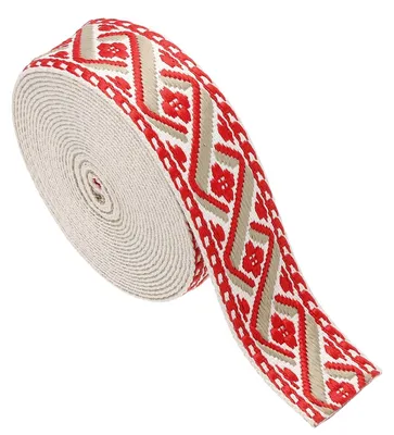 Jacquardband Polyester 4,75 m x 50 mm Retro