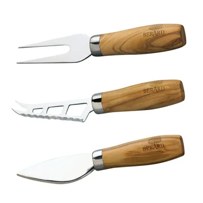 Produktbild von Berard Käsemesserset Olivenholz 3teilig, 130 mm, 3 Stück(e)