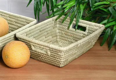 Produktbild von Obstkorb Natur Seegras 33x26cm – Flechtkorb