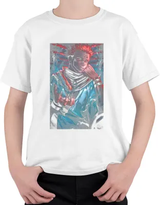 Productafbeelding van Jujutsu Kaisen, Sukuna, Dämonenkoning, Vuurklauw, Anime, Cadeau, Uni, Kinder T-shirt, Wit, Maat 116