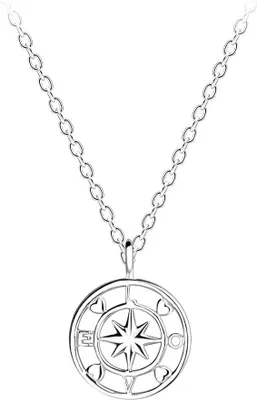 Produktbild von Kette Liebes-Kompass: Halskette Silber 925