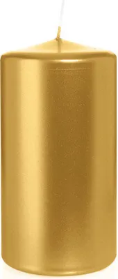 Produktbild von Stumpenkerzen Gold Ø 78 x 150 mm, 8 Stück