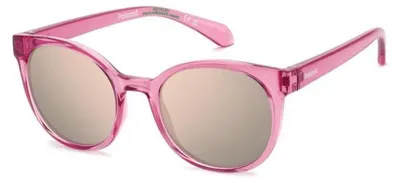 Produktbild von Polaroid Kinder Sonnenbrille PLD 8076/S, Pink, 45mm, UV-Schutz, Jungen Mädchen