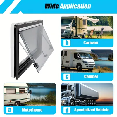 Image de Fenêtre de ventilation pour caravane - Fenêtre basculante pour caravane - Fenêtre à battement pour caravane - Fenêtre de ventilation pour camping-car