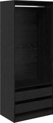 Produktbild von vidaXL Kleiderschrank Schwarz Eichen-Optik 80 x 50 x 200 cm