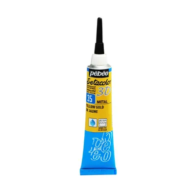 Image de Pebeo Setacolor 3D Liner, 20 ml, Gelbgold