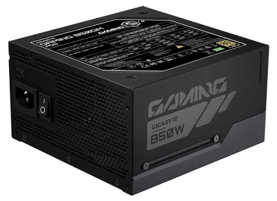 Imagen del producto de GIGABYTE GAMING 850GM PG5, 850 W, 100 - 240 V, 50/60 Hz, 10 A, Activo, 120 W