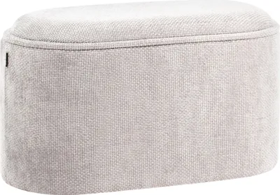 Zdjęcie produktu dla BELIANI Ławka ze schowkiem do salonu szara szenilowa tapicerowana nowoczesny design obicie