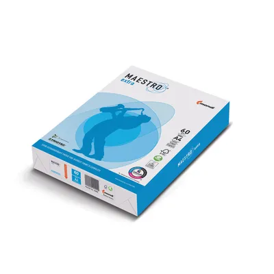Produktbild von Kopierpapier MAESTRO Extra A4 60g/m² 500 Blatt weiß. Packung mit 5 Stück