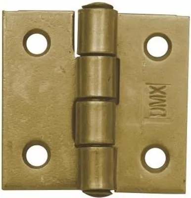 Immagine prodotto di Cerniera per cassa con perno rivettato zincato giallo 150x55x3,0mm