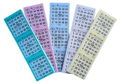 Bingoticketblock, 5 Blöcke, 1500 Tickets, System 25 aus 75