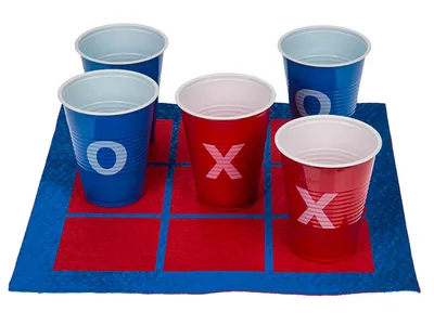 Produktbild von Trinkspiel Tic Tac Toe mit 10 Bechern
