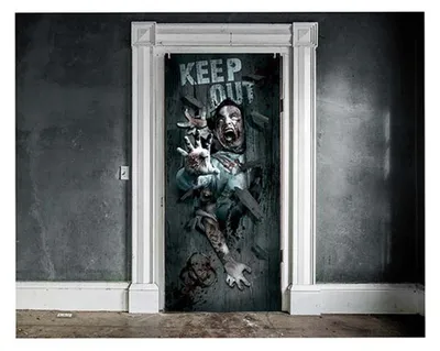 Produktbild von Guirca Zombie-angriff Türdekoration 80x180 Cm One Size