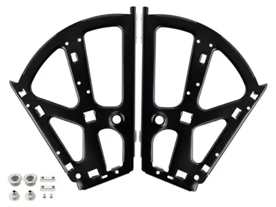 Produktbild von INF 2-teiliges Schuhklappgestell kaltgewalzter Stahl 26cm x 23.5cm Schwarz