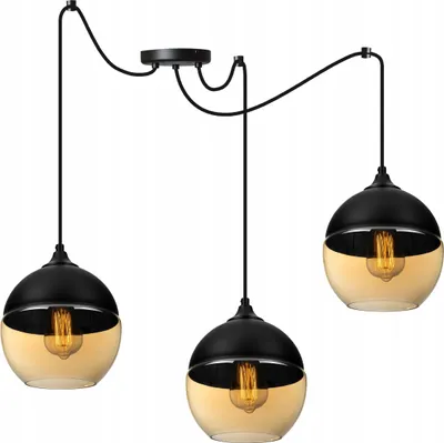 Image de Élégante Suspension Avec Abat-Jour En Verre