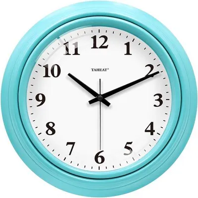Image de Horloge murale bleue de 25 cm, immobile