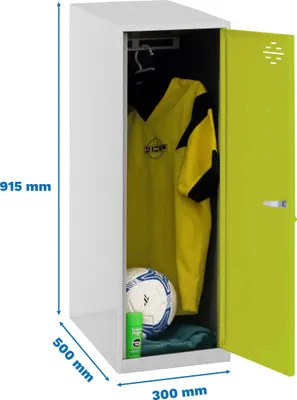 Zdjęcie produktu dla Szafka metalowa SIMONLOCKER DISM. MINI POJEDYNCZA 915 x 300 x 500 mm, opakowanie zbiorcze
