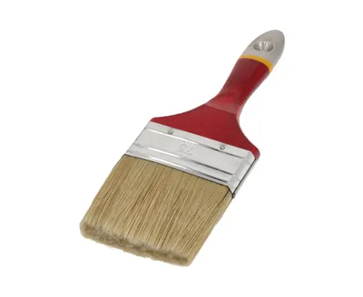 Obrázok produktu pre Plochá kefa 75 x 58 x 18 mm Séria 33 Hardy - ľahké štetiny so syntetickými vláknami, prírodné drevo, oceľové kovanie.