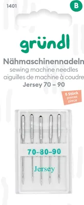 Produktbild von Nähmaschinennadeln Jersey, No. 70 - 90, 5 Stück