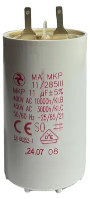 Kondensator 11μF, Ø 35 x 58 mm, für Rollläden und Jalousien