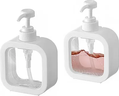 Obrázek produktu pro Sada dávkovačů mýdla, 2 kusy, objem 300 ml, plast, vhodné do kuchyně i do koupelny