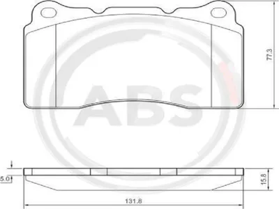 Produktbild von A.B.S. Bremsbeläge Satz Vorne für VOLVO V70 II (285) 37479