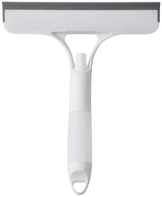 Image de Grattoir de vitre 3 en 1 bleu avec silicone et microfibre
