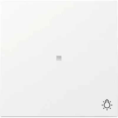 Image de NOUVELLE génération Gira 367470 Bascule de contrôle avec fenêtre de contrôle + symbole lumière Interrupteur de surface blanc pur/brillant