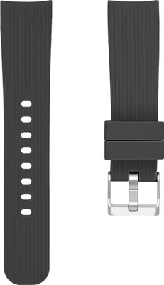 Produktbild von BStrap Silicone Line (Large) Armband für Samsung Galaxy Watch 3 41mm, black