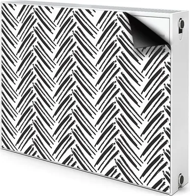 Produktbild von Magnet Heizung Verkleidung Abdeckung Heizung Heizkörperabdeckung 80x60 cm  - Muster, in, Herringbone