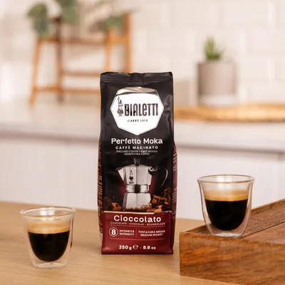 Produktbild von Bialetti Perfetto Moka Cioccolato, 250 g, Medium geröstet, Tasche