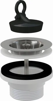 Produktbild von Alcadrain Ablaufventil für Spülbecken 6/4" mit einem Edelstahlgitter DN70