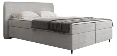 Produktbild von MIRJAN24 Boxspringbett mit zwei Bettkästen Boho II, Schlafzimmer Ehebett, Doppelbett mit Topper (Farbe: Taro 11, Größe: 160x200 cm)