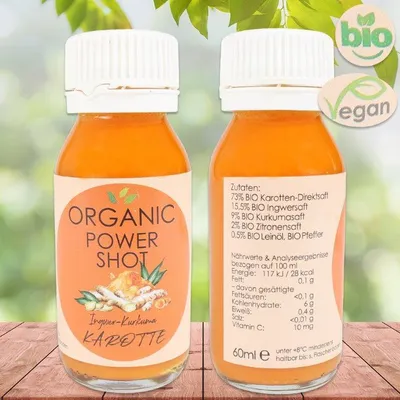 Immagine prodotto di INGVERE CURCUMA Shots CAROTA alta disponibilità biologica (30x60ml) Cura mensile