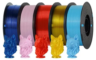 Obrázok produktu pre 3D tlačový filament, materiál PETG, priemer 1,75 mm, balenie 5 kg, mix B